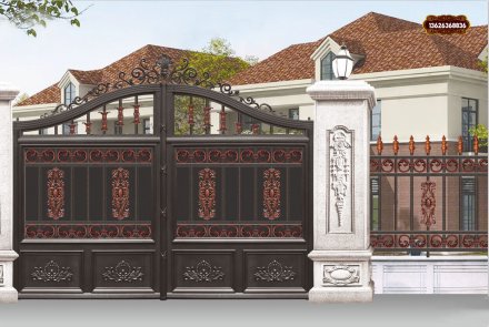 別墅鋁藝大門維護方法正確可以延長其使用時間